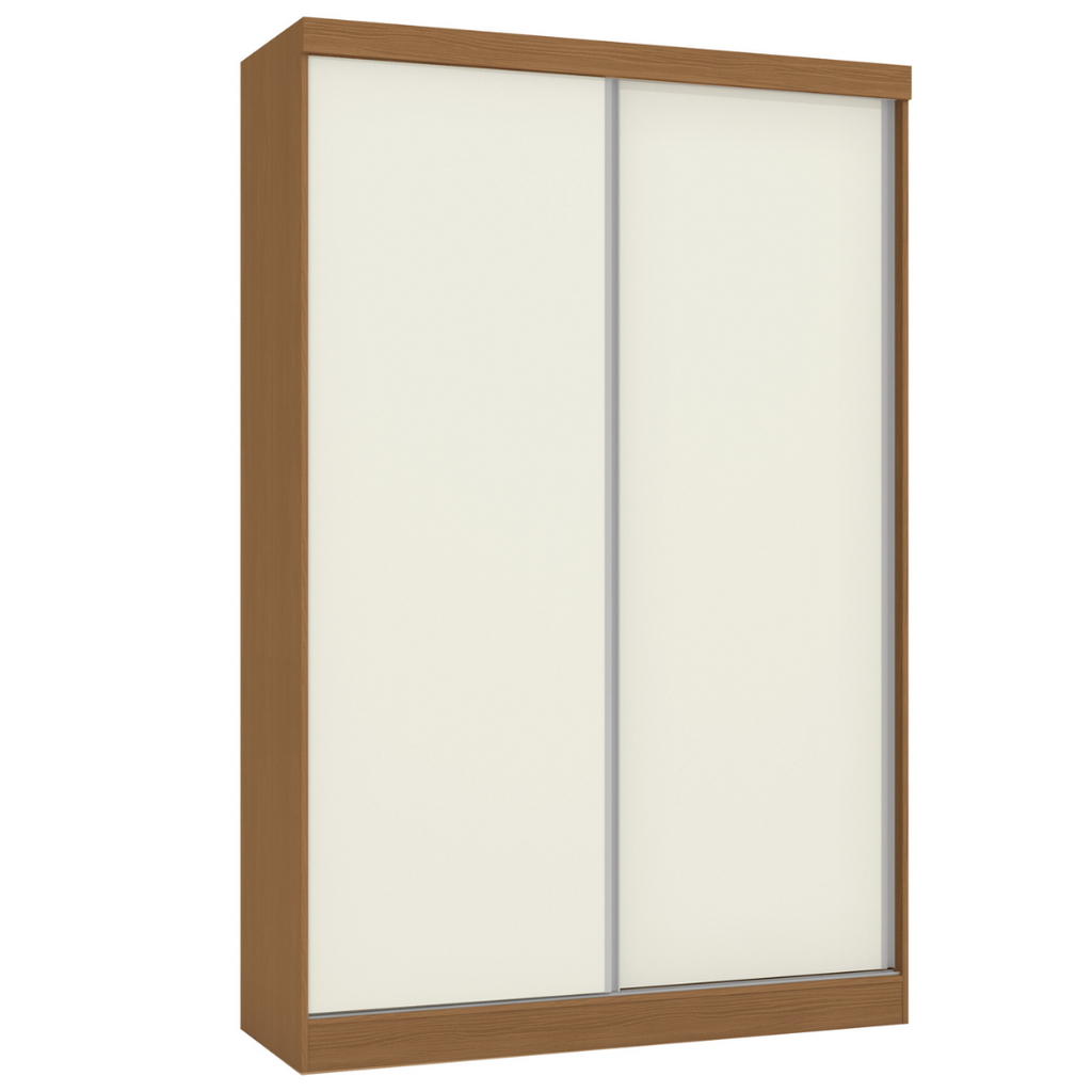 Roupeiro N571 Kappesberg 143cm 2 Portas Flex Canela e Off White