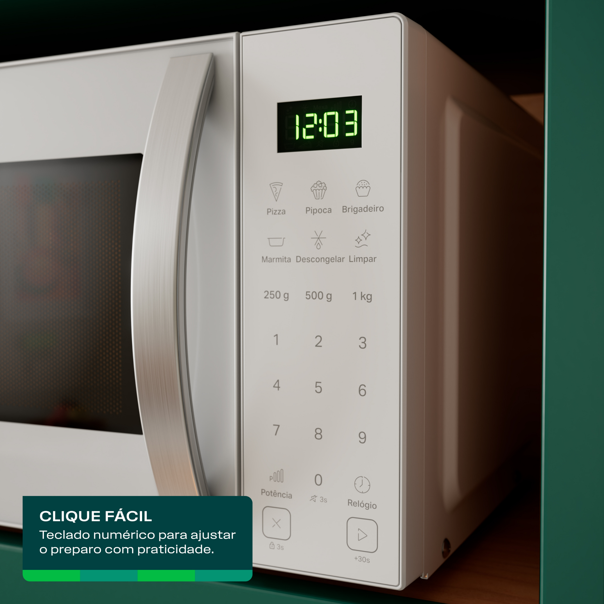 Micro-ondas Consul 23L Função Marmita CMS23AB Branco 220V