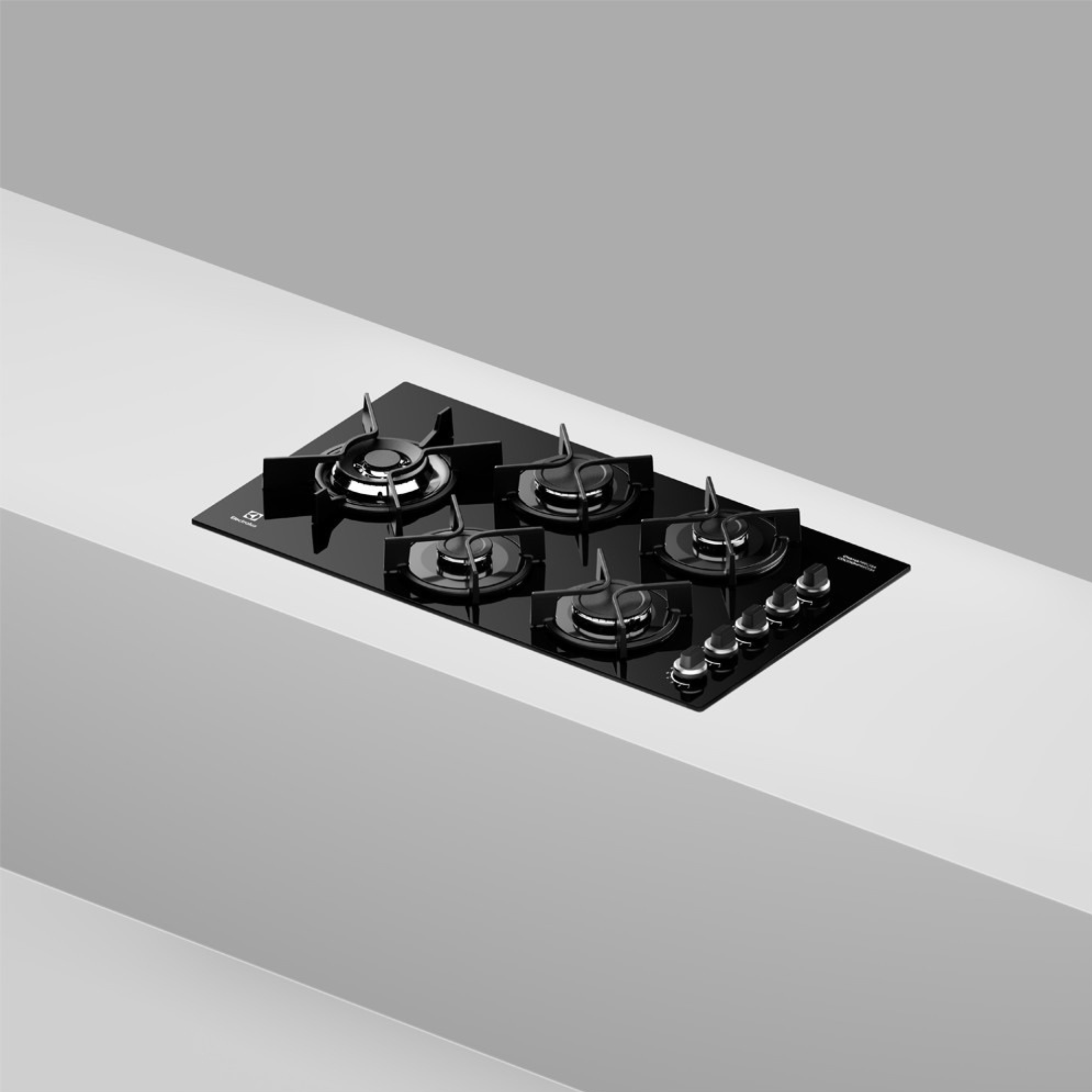 Cooktop a Gás Electrolux 5 Bocas KE5GW Expert ChamaPrecisa Preto Bivolt