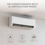 Ar-Condicionado Split Inverter Midea 9000 BTUs AI AirVolution Frio Branco 220V