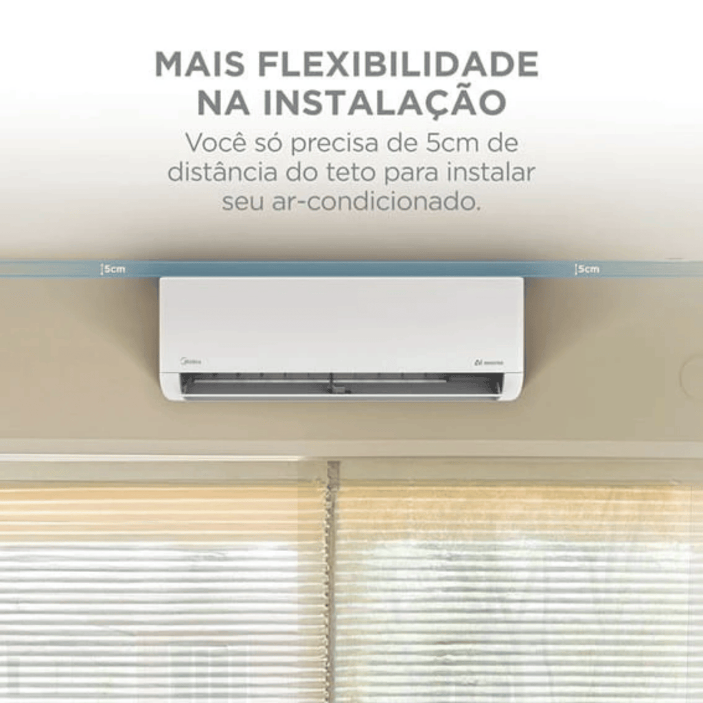 Ar-Condicionado Split Inverter Midea 9000 BTUs AI AirVolution Frio Branco 220V