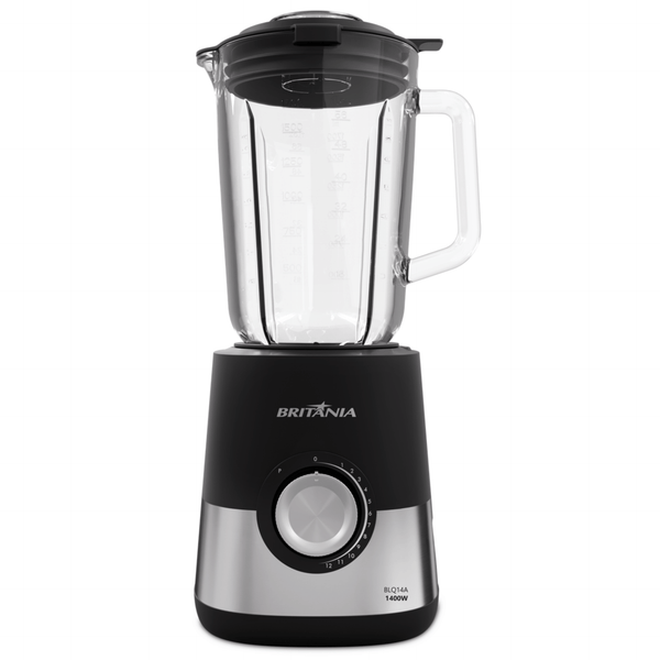 Liquidificador Britania 2,3L BLQ14A Jarra em Vidro 1400W Inox 220V