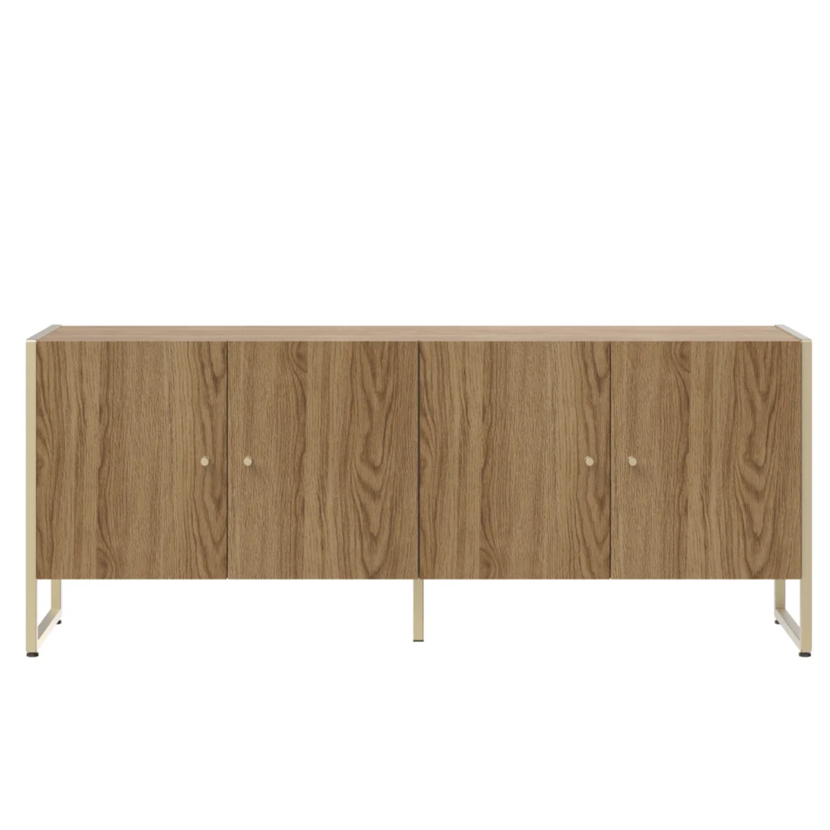 Rack Voss Província 147cm 4 Portas Freijó e Champanhe