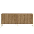 Rack Voss Província 147cm 4 Portas Freijó e Champanhe