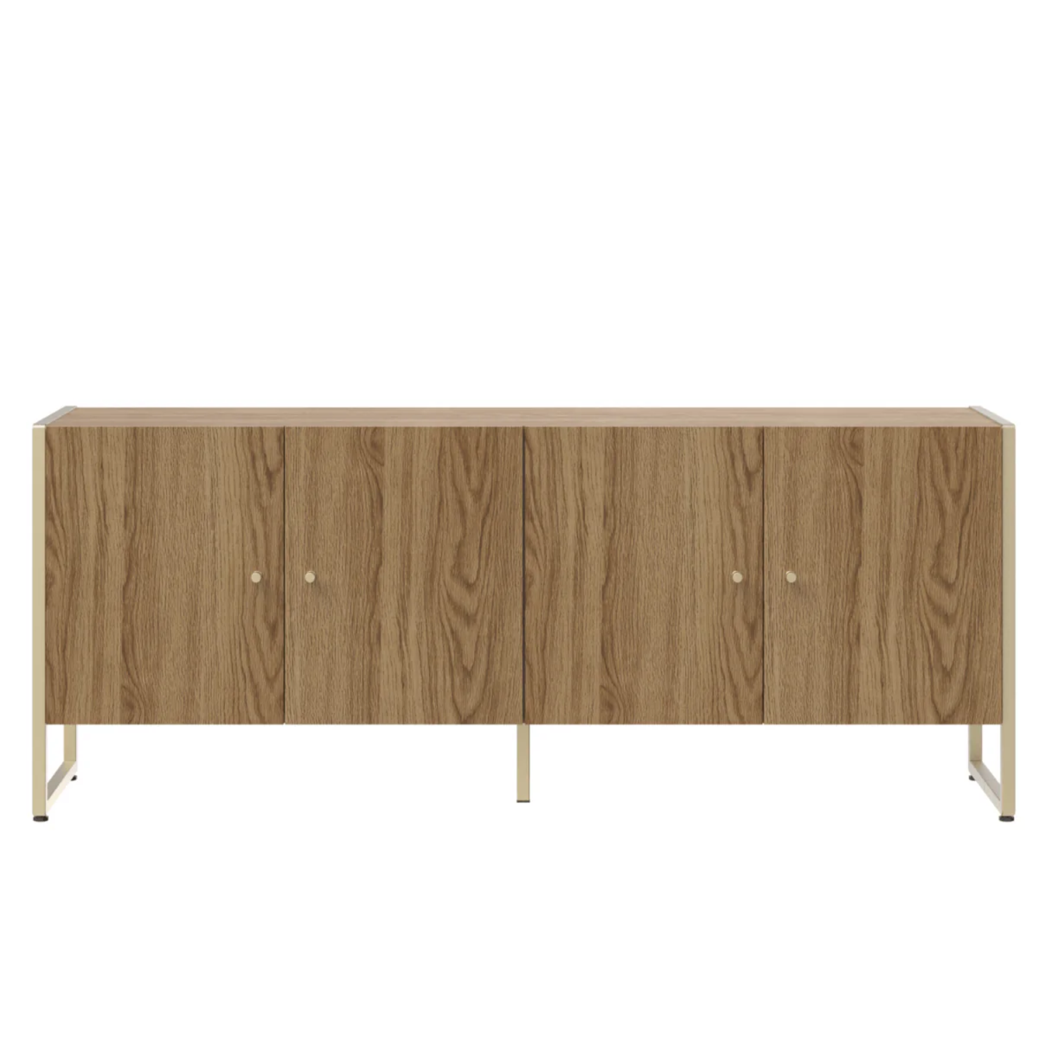 Rack Voss Província 147cm 4 Portas Freijó e Champanhe