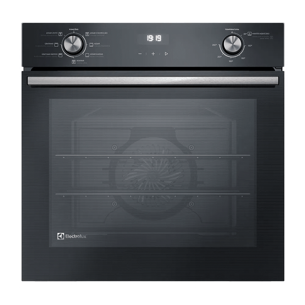 Forno de Embutir Elétrico Electrolux 80L OE8EH Efficient Com Convecção PerfectCook 360 e Grill Preto 220V