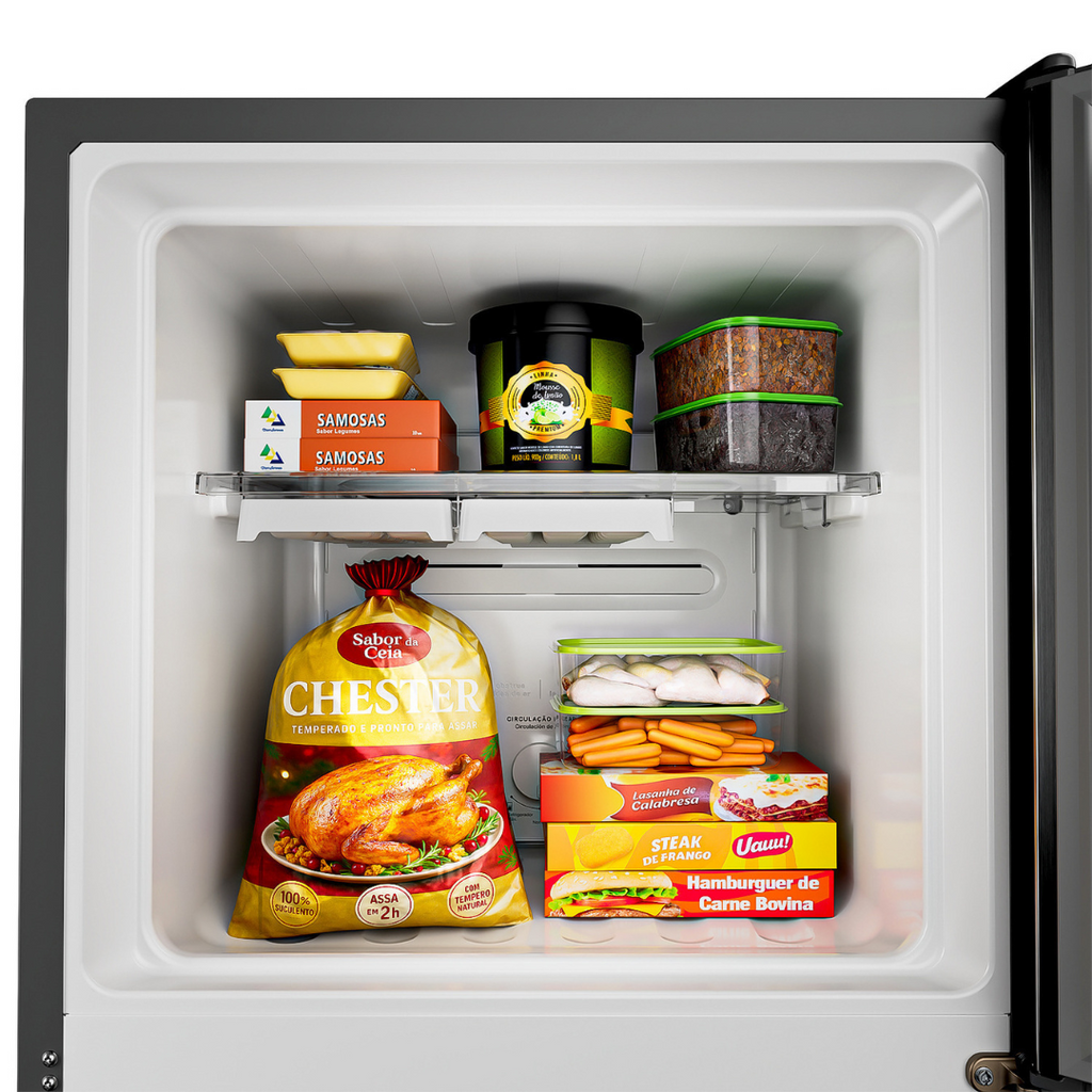 Refrigerador Consul 377L CRM44M Duplex Inverter Inox 220V