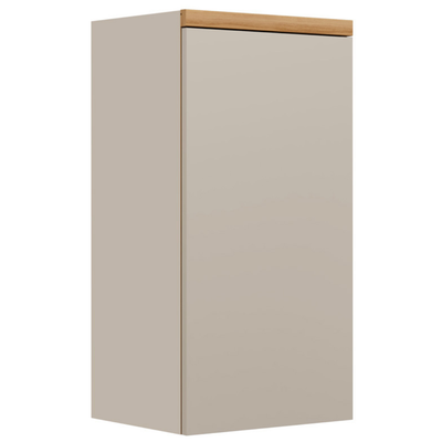Armário Aéreo de Cozinha Allure Linea 100% MDF 1 Porta 40cm Jequitibá e Gris