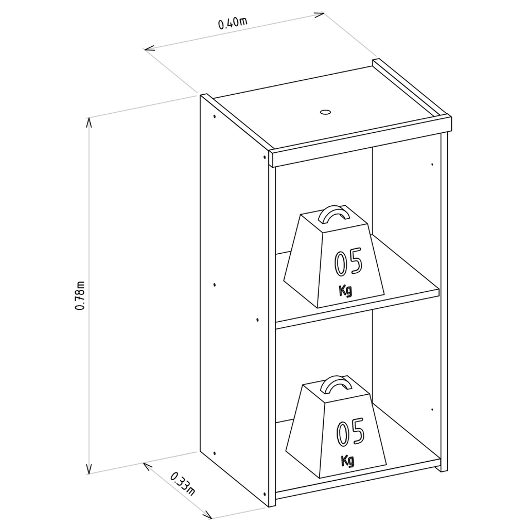 Armário Aéreo de Cozinha Allure Linea 100% MDF 1 Porta 40cm Jequitibá e Gris