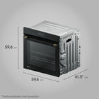 Forno de Embutir Elétrico Electrolux 80L OE9XB Expert Pro Series com VaporCrisp Preto 220V