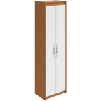 Armário Multiuso Bliss Lopas 2 Portas 50cm Amêndoa e Branco