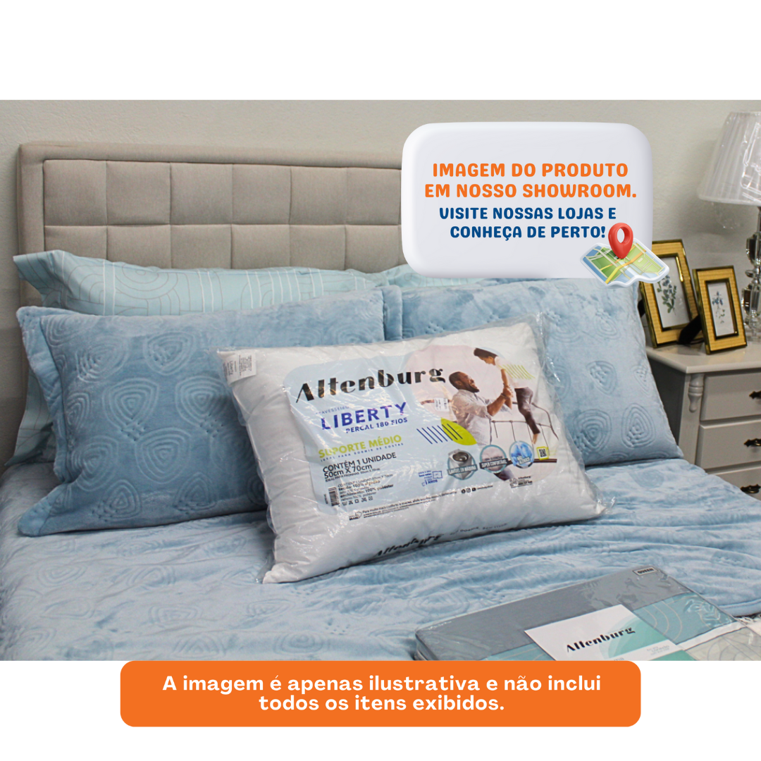 Conjunto 2 Travesseiro Altenburg Liberty 180 Fios 50x70cm