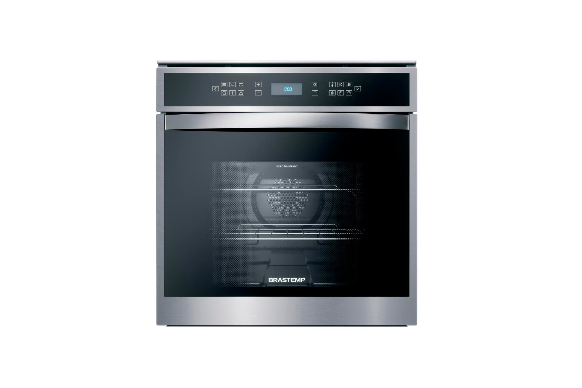 Kit Brastemp de Embutir Forno Elétrico 84 Litros BOT84AR+Micro-ondas 32 Litros BM146AE Inox/Preto 220V