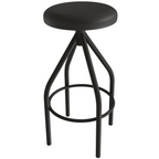 Banqueta Industrial Solaris Kappesberg Giratória Preto Courino Preto