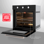 Forno de Embutir  Elétrico Fischer 78L Infinity com Grill Preto 220V
