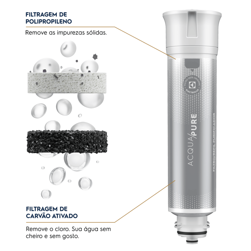 Purificador de Água Electrolux PE12P Compacto Acqua Pure Preto Bivolt