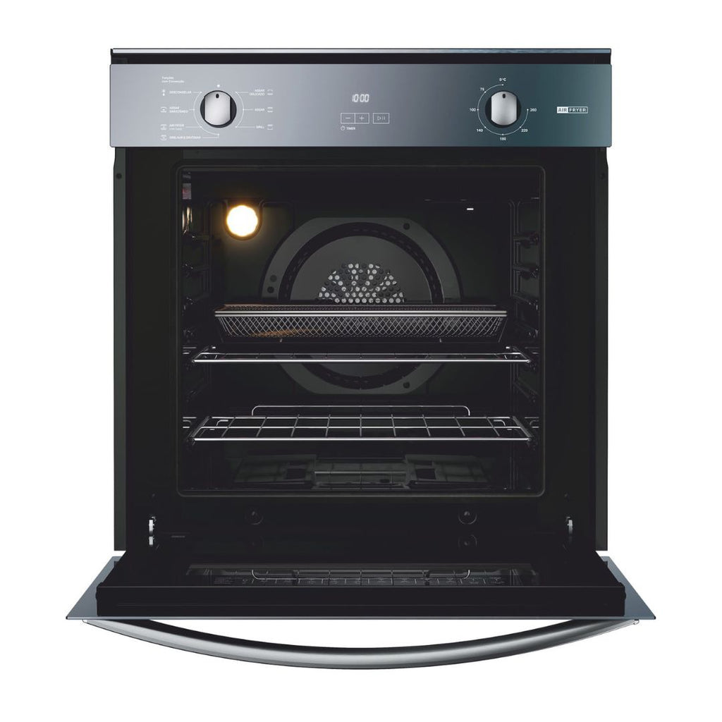 Forno de Embutir Elétrico Brastemp 84L BOF84AR com Função Air Fryer Inox Espelhado 220V