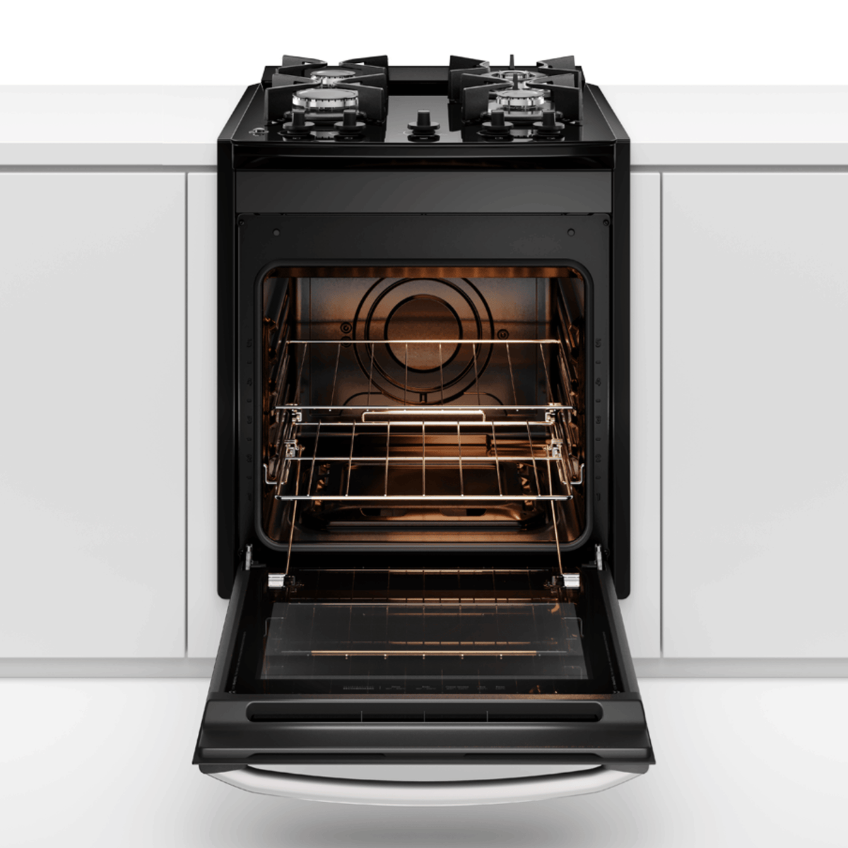 Fogão de Embutir 4 Bocas Electrolux Experience FE4BB Mesa de Vidro e VaporBake Preto Bivolt