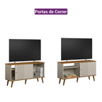 Rack Rubi Linea 120cm Nature e Off White