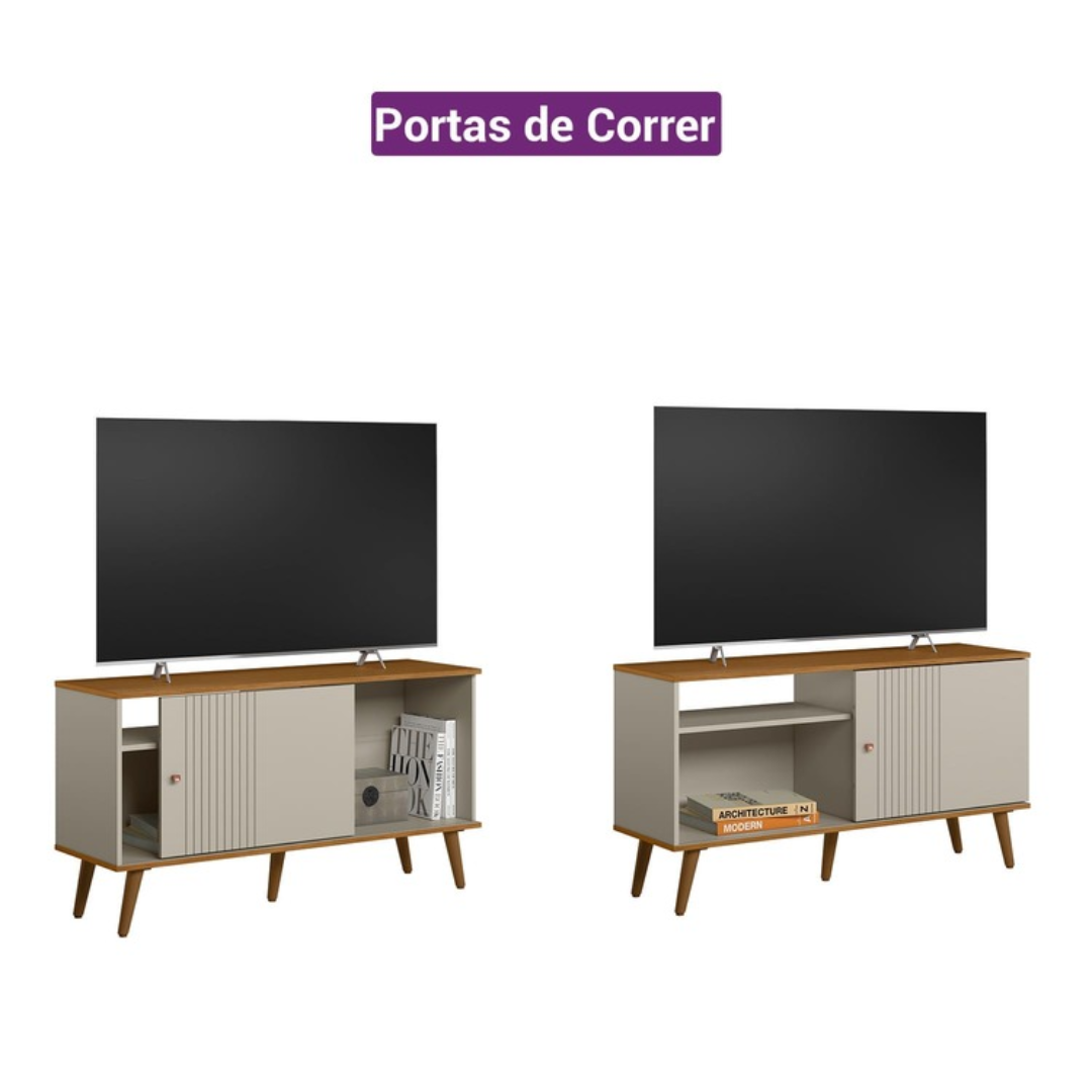 Rack Rubi Linea 120cm Nature e Off White