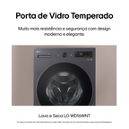 Lava e Seca Smart LG 16KG AI DD Black Inox 220V