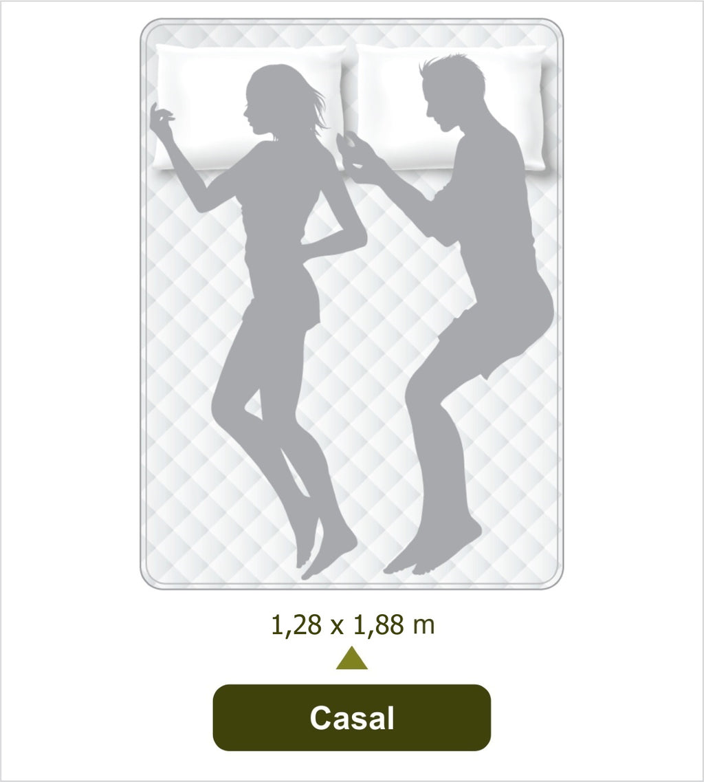 Colchão Espuma Ecoline D-33 Ecoflex Casal 128x188x14cm Marrom