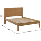 Cama Topazio Casal Província 140cm Freijó