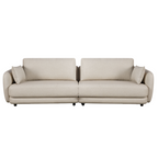 Sofá Living Hanover 222cm Matielo 2 Assentos Courino Camurça Vegano