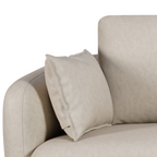 Sofá Living Hanover 222cm Matielo 2 Assentos Courino Camurça Vegano