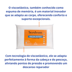 Travesseiro Viscoelástico Naturalle Sonhare 63x42cm Branco