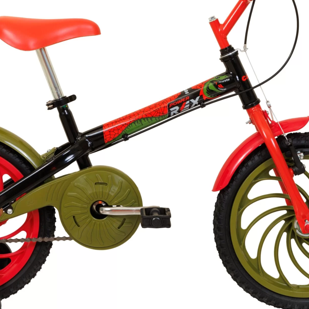 Bicicleta Caloi Aro 16 Power Rex Preto
