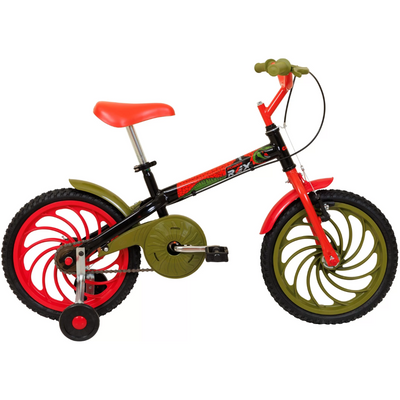 Bicicleta Caloi Aro 16 Power Rex Preto