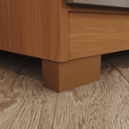 Roupeiro Imperial Henn 100% MDF 260cm 6 Portas 3 Gavetas Cinamomo e Avelã