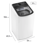 Conjunto Electrolux Lavadora de Roupas 12kg Efficient LET12 + Secadora Piso e Parede 11kg SVB11 220V