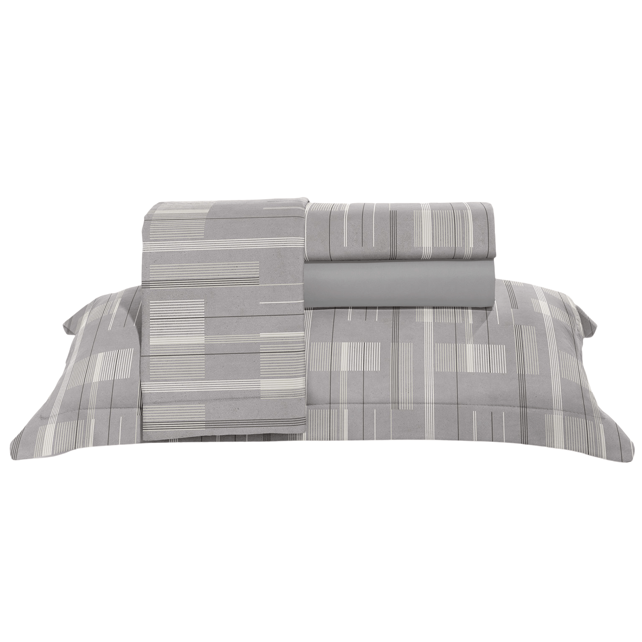 Jogo de Roupa de Cama King 4 Peças Hedrons Percal 200 Fios Urban