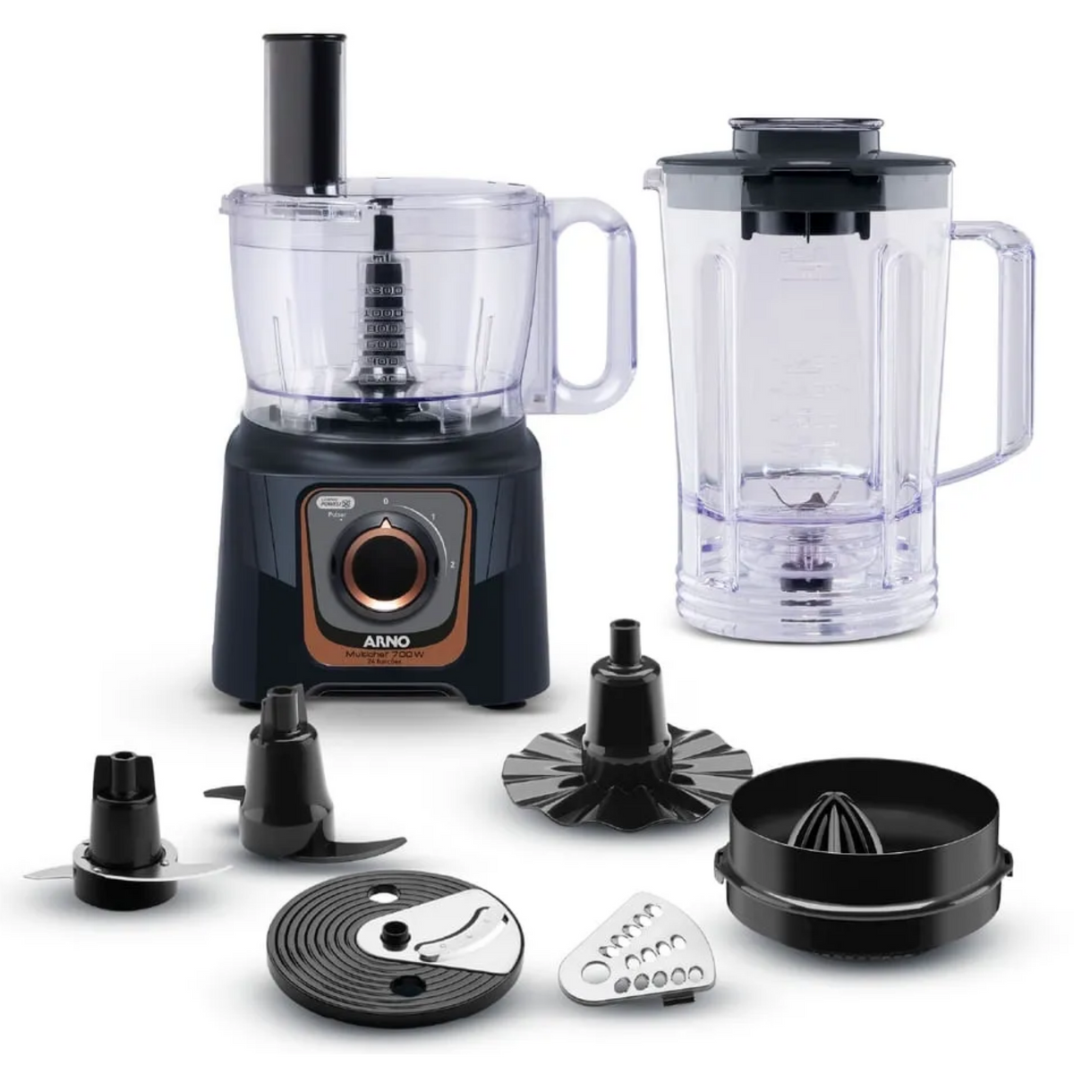MultiProcessador Arno MultiChef 24 Funções MP72 1000W Preto 220V