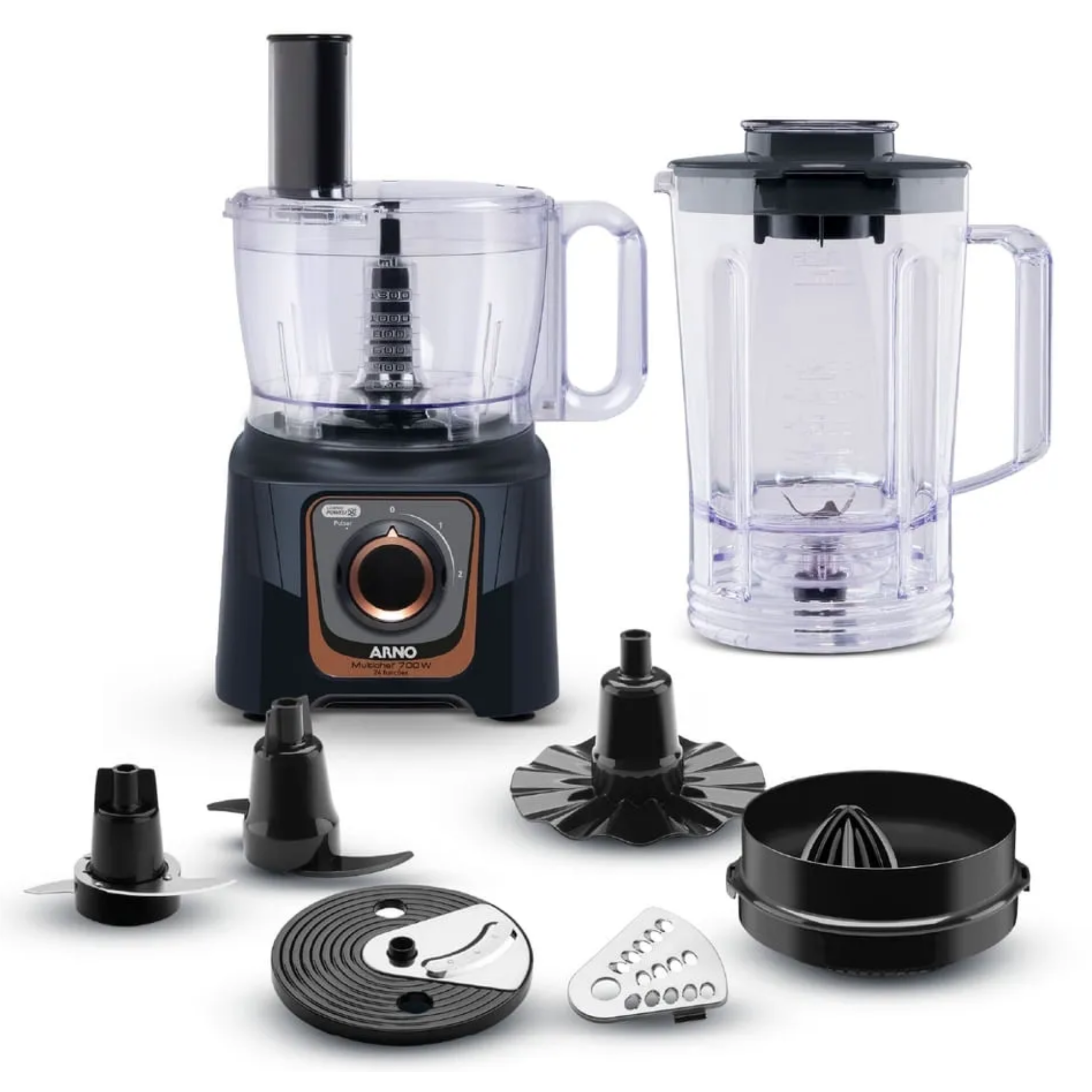 MultiProcessador Arno MultiChef 24 Funções MP72 1000W Preto 220V