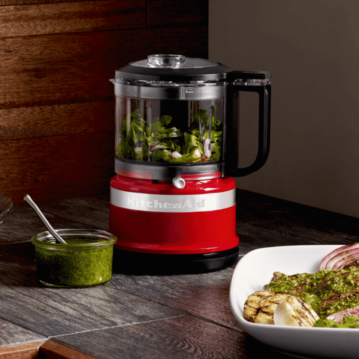 Mini Processador de Alimentos KitchenAid KJA03BV Vermelho 220V