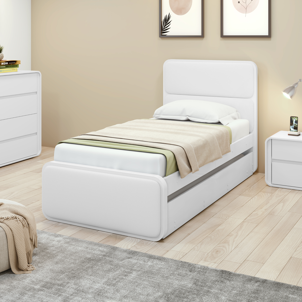 Cama Bibox Loop Lopas Com Cama Auxiliar Branco