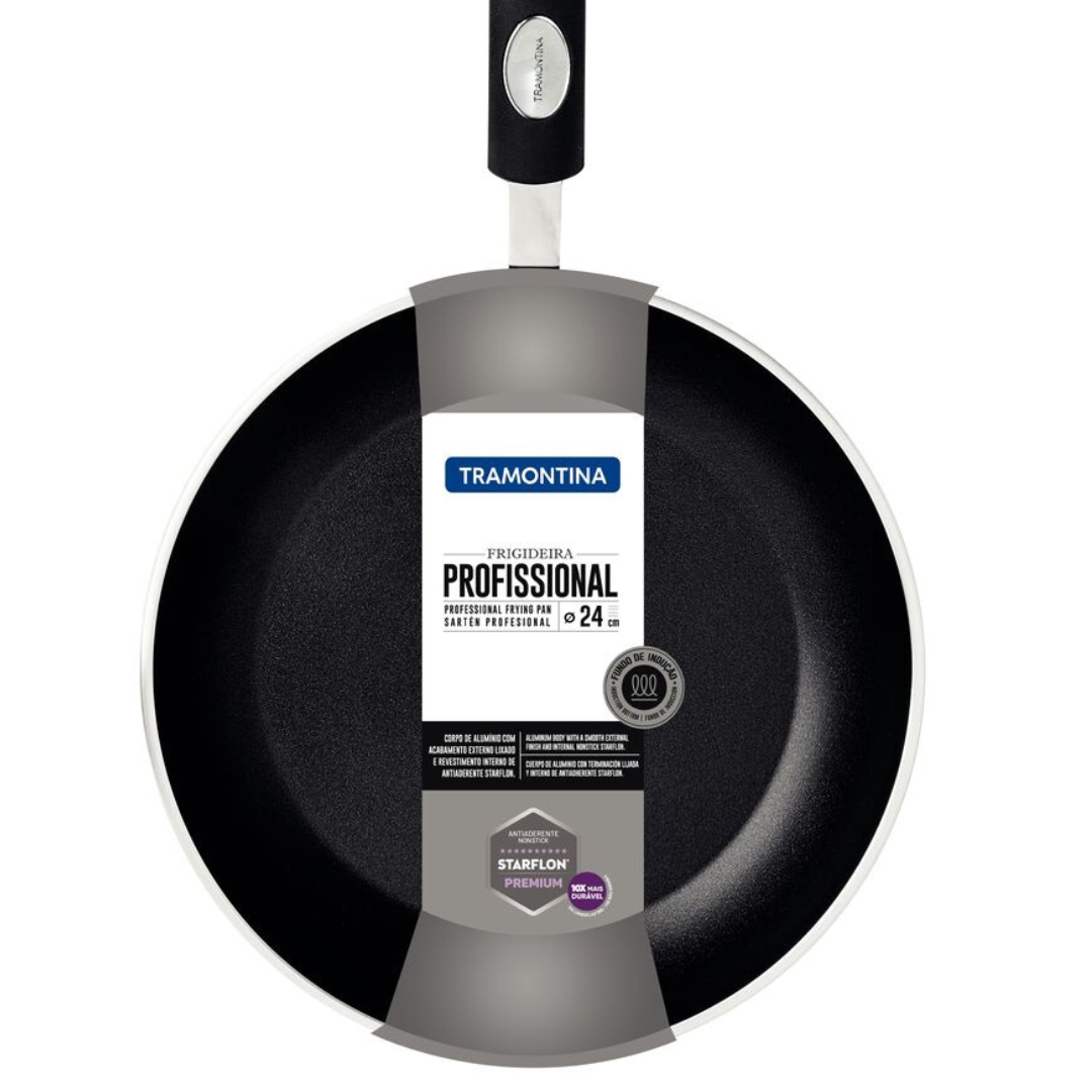 Frigideira Profissional Tramontina em Alumínio  Revestimento  Antiaderente Starflon Premium 1,6L