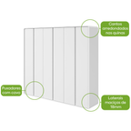 Roupeiro Loop Lopas 270cm 100% MDF 6 Portas Branco