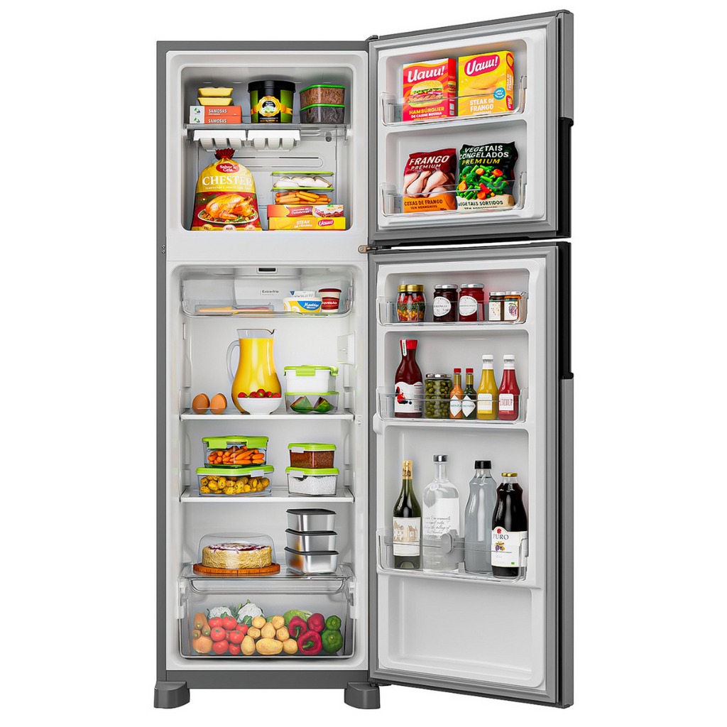 Refrigerador Consul 377L CRM44M Duplex Inverter Inox 220V