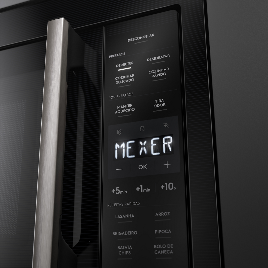 Kit Electrolux de Embutir Forno Elétrico OE8EA 80L com AirFryer +Micro-ondas 34L ME3BP 220V