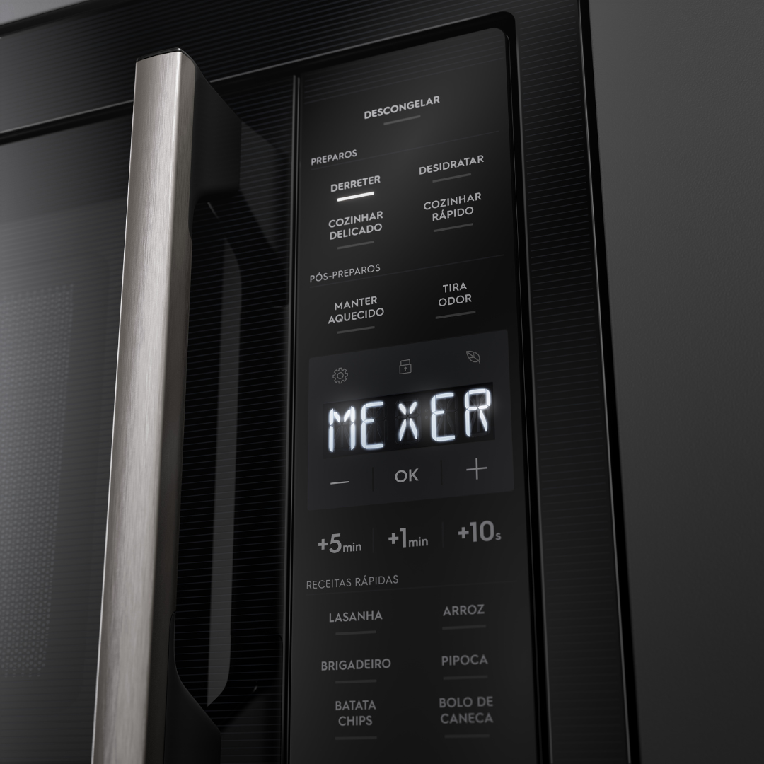 Kit Electrolux de Embutir Forno Elétrico OE8EA 80L com AirFryer +Micro-ondas 34L ME3BP 220V