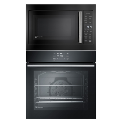 Kit Electrolux de Embutir Forno Elétrico OE8EA 80L com AirFryer +Micro-ondas 34L ME3BP 220V