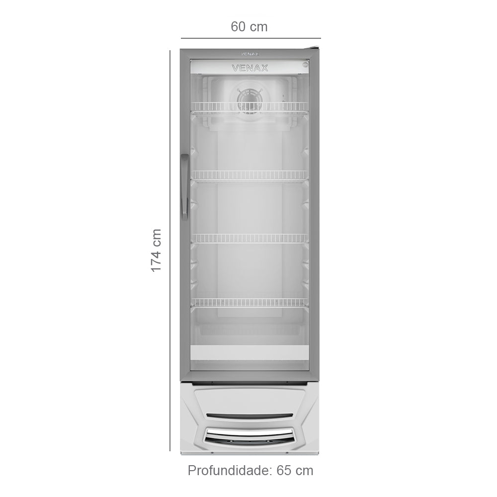 Expositora de Bebidas Venax 300L VV300 Branco 220V