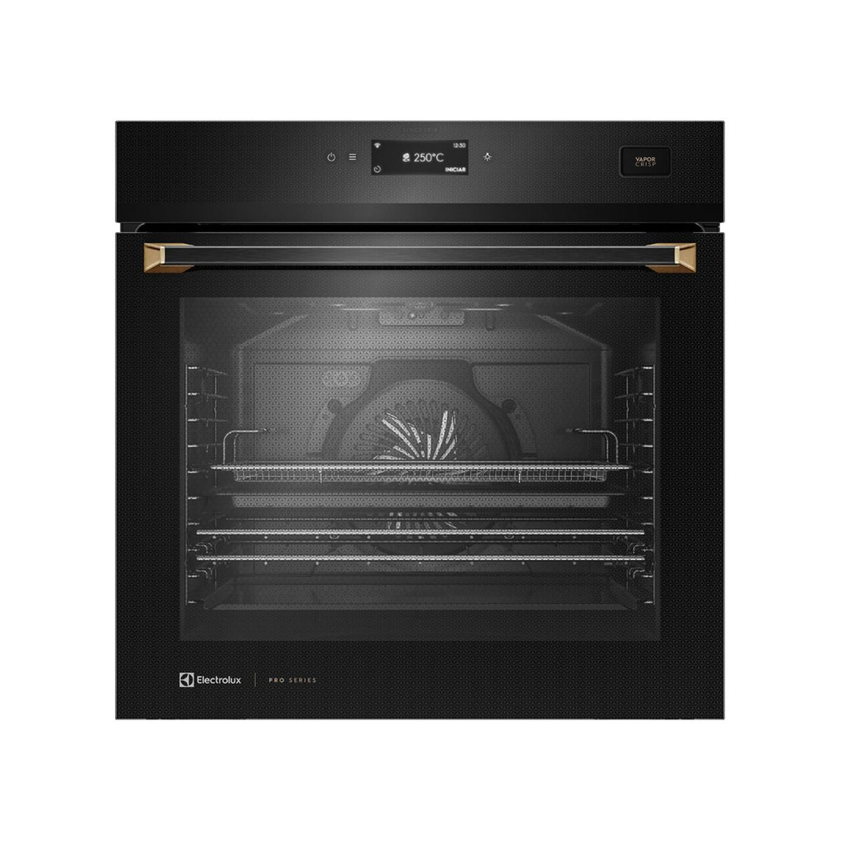 Forno de Embutir Elétrico Electrolux 80L OE9XB Expert Pro Series com VaporCrisp Preto 220V