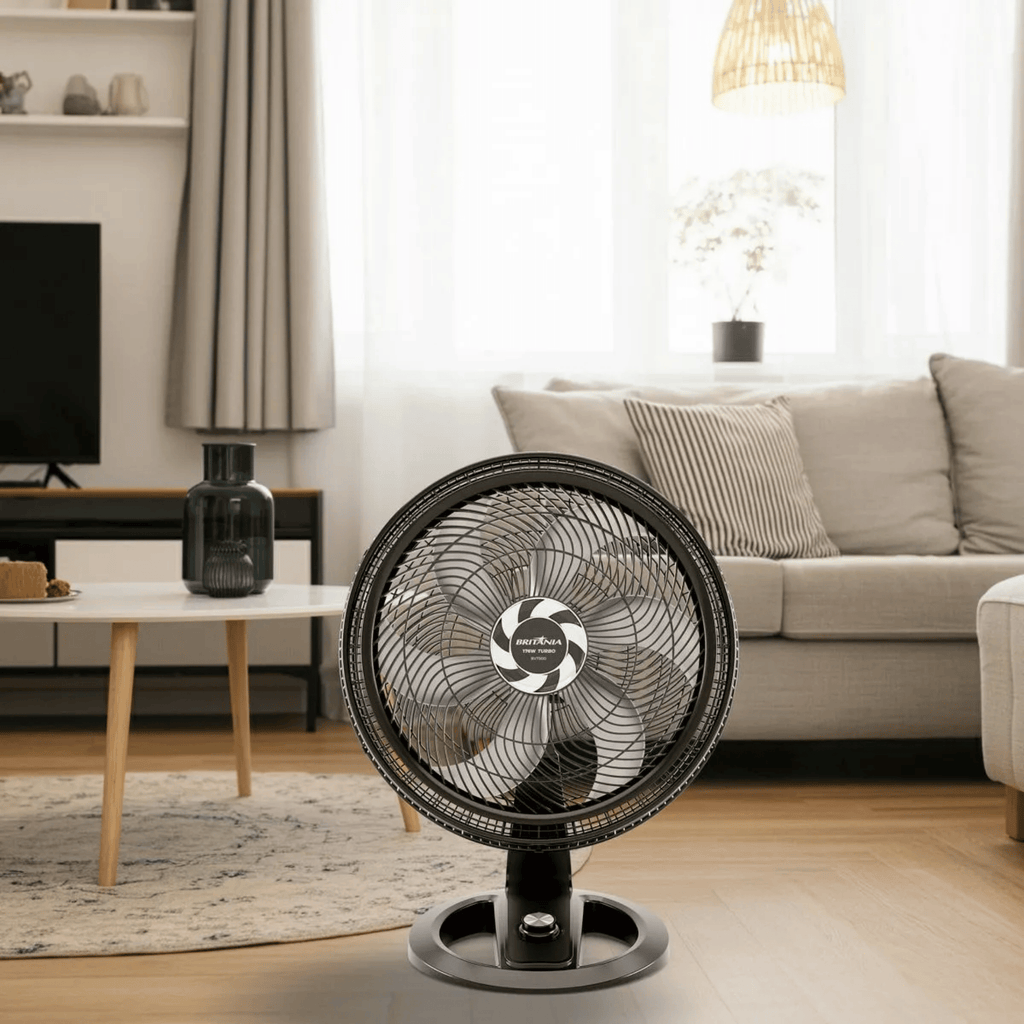Ventilador de Mesa/Parede Britânia Maxx Force BVT500 176W Preto 220V