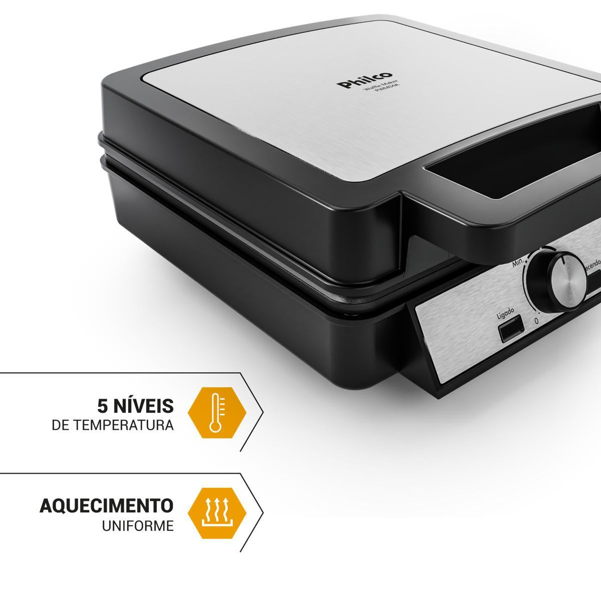 Waffle Grill Philco PWM04A 1200W 220V