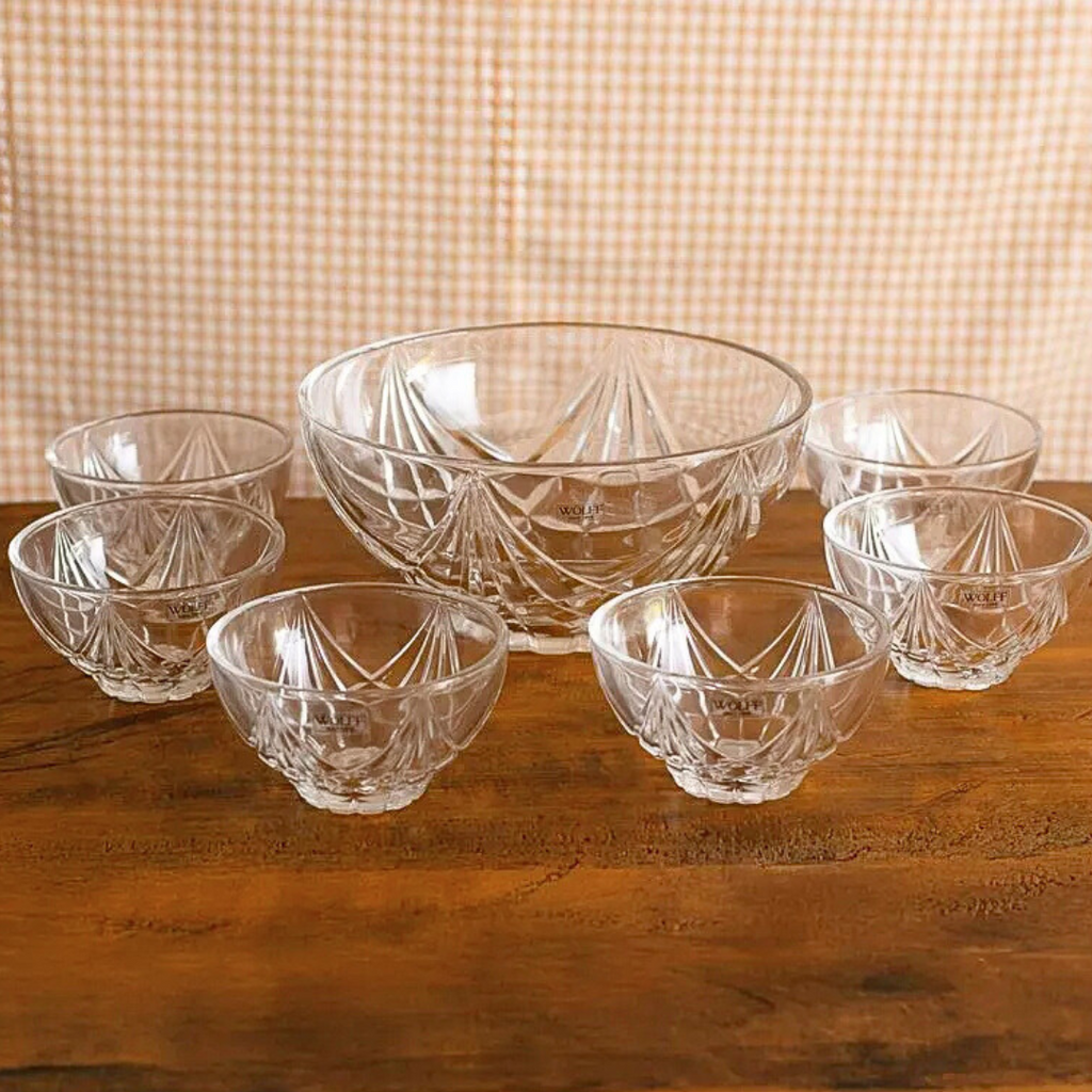 Conjunto 7 Peças para Sobremesa  Rojemac de Vidro Sun